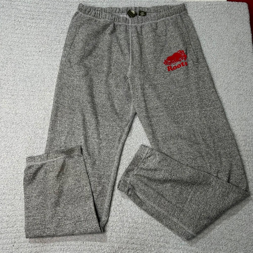 Roots Sweatpants Salt and Pepper Medium Grey Heritage Cabin Cozy Lounge
